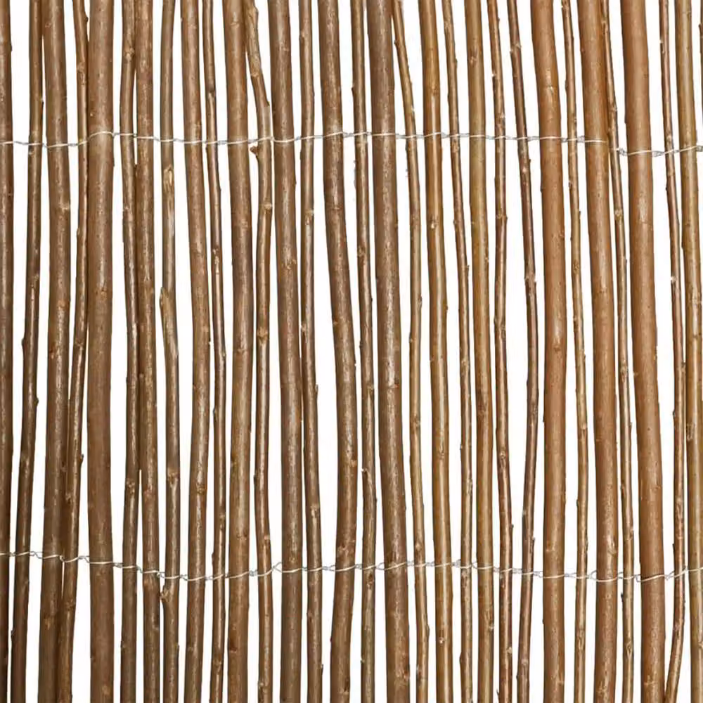 Berkfield Home Willow Woven Fence, Brown, H 170 cm x W 500 cm – 4