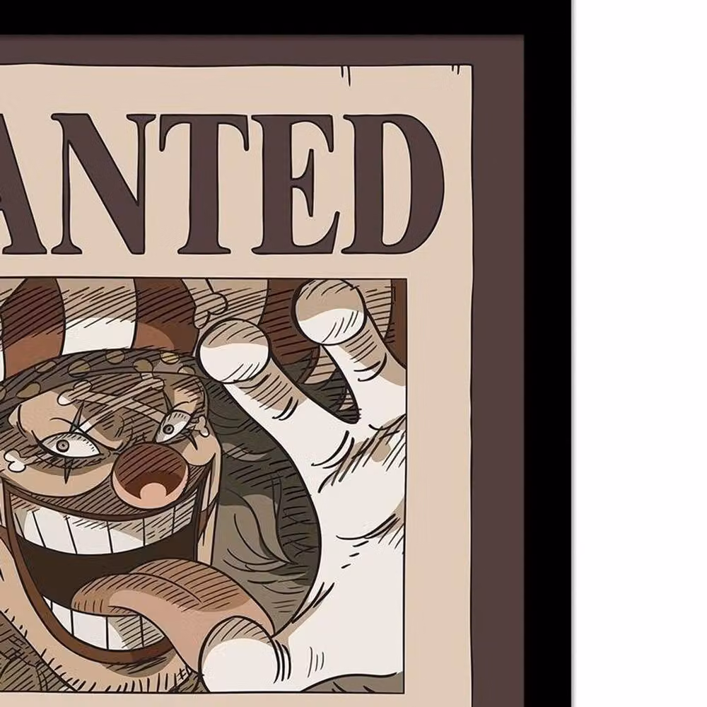 One Piece Buggy Framed Paper Poster in Beige and Multicolour – 2