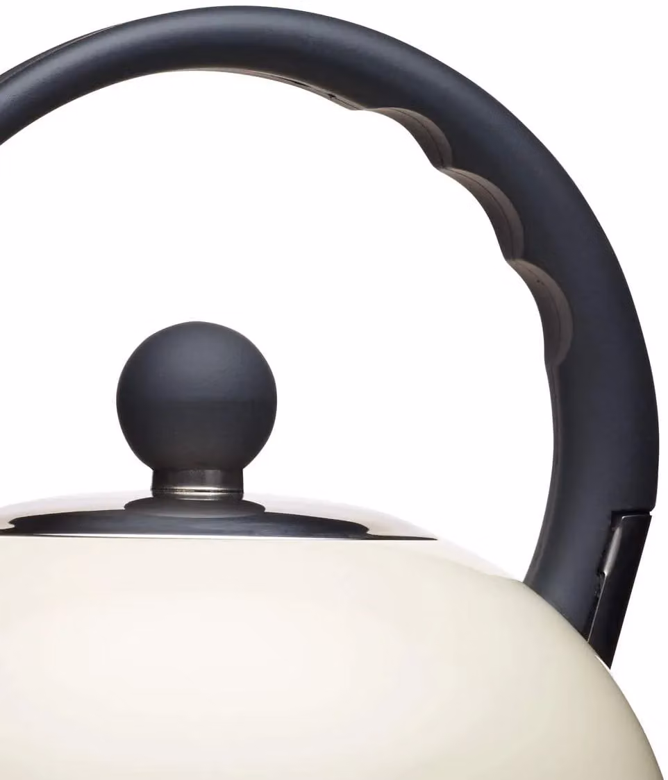 Living Nostalgia Whistling Kettle, 1.3 Litre, Cream – 5