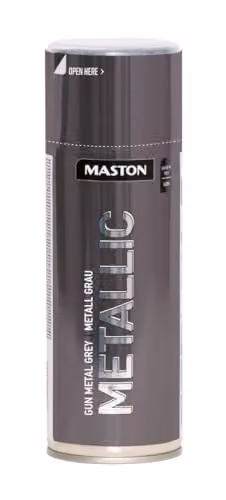 Maston Opaque Spray Paint Metallic Gloss in Grey, 400ml