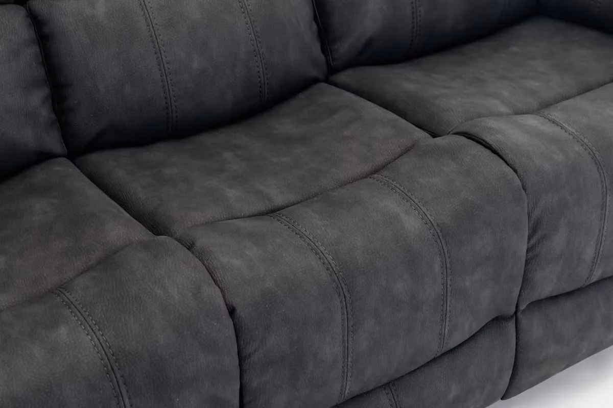 FURNITURE ONE 3 Seater Manual Recliner Sofa in Dark Grey – 3