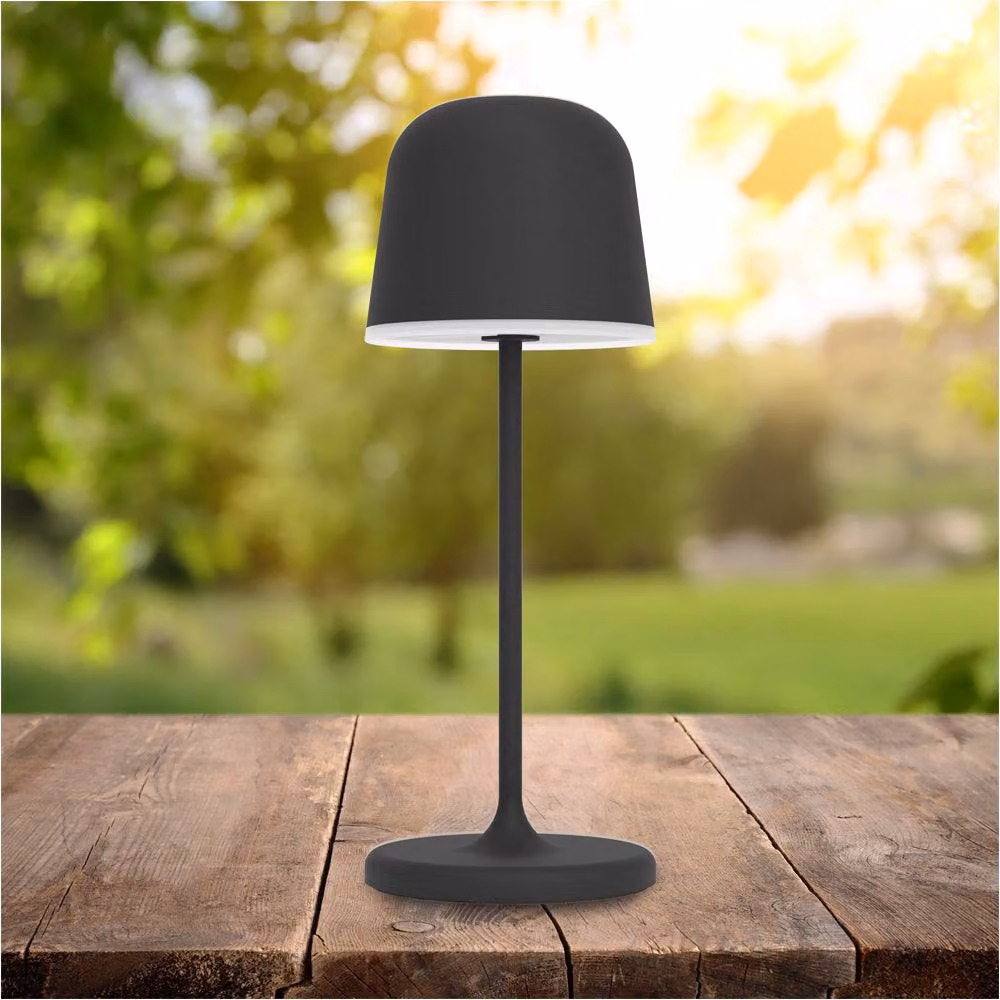 Loops 2 Pack Modern Black LED Table Lamps with Warm White Light – 2