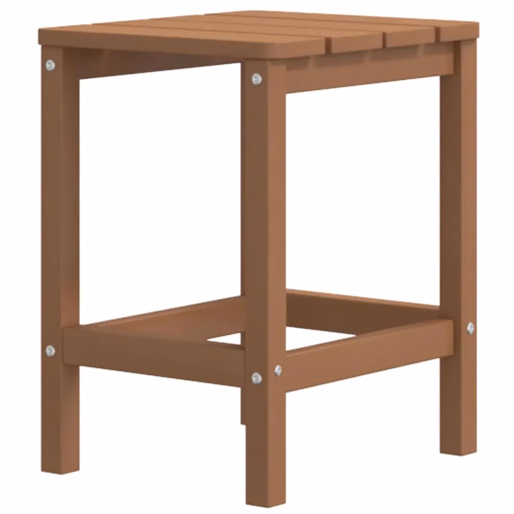 Berkfield Home Garden Adirondack Table in Brown, W/D/H: 38 x 38 x 46 cm – 2