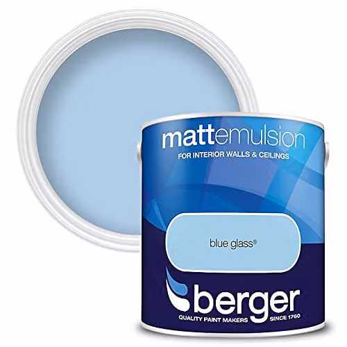 Berger Matt Emulsion Blue Grass Water Based Paint 2.5 l