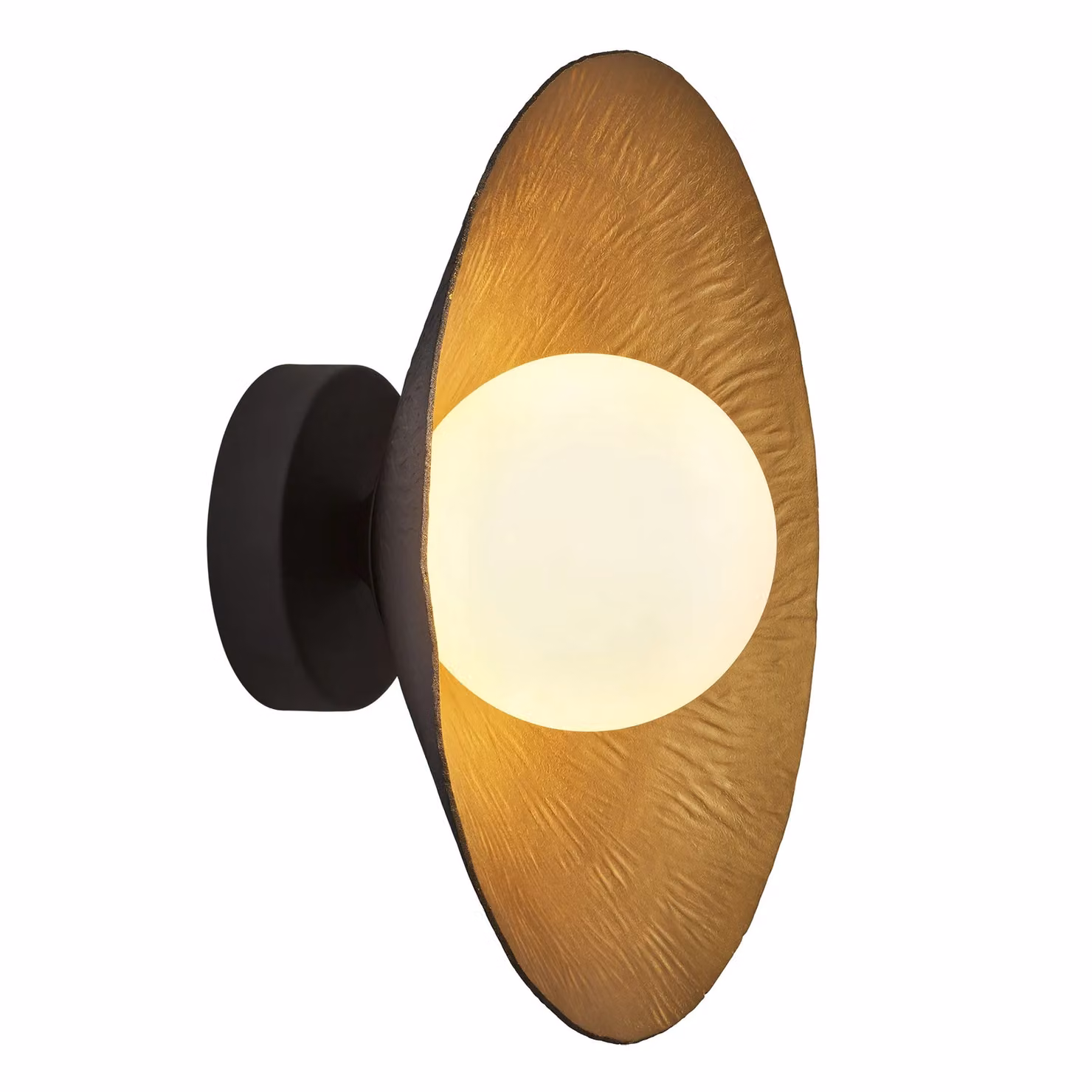 Industville Flume Diffuser Wall Light in Gold/Brass – 2