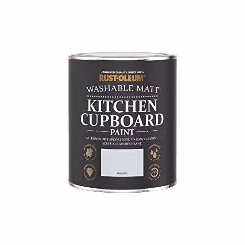 Rust-Oleum Marcella Blue and Grey Kitchen Cupboard Paint in a Matt Water-Based Finish, 750ml – 2