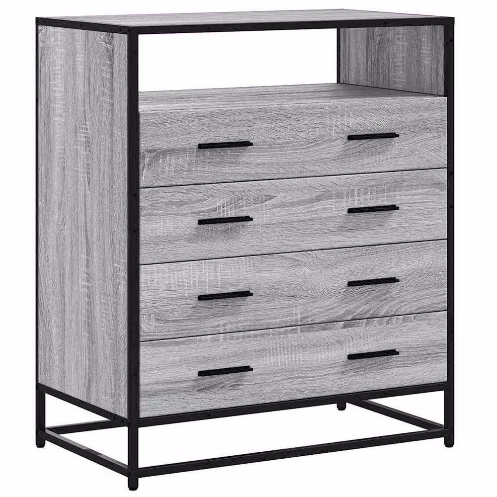 Berkfield Home Grey Sonoma Drawer Cabinet, W: 70 cm, D: 41 cm, H: 83.5 cm – 2