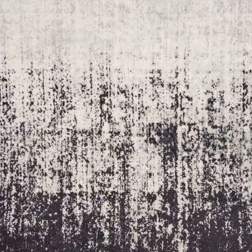 OHS Abstract Vintage Washable Non Slip Area Rug, W/D/H: 170 x 120 cm, Beige, Black and White – 5