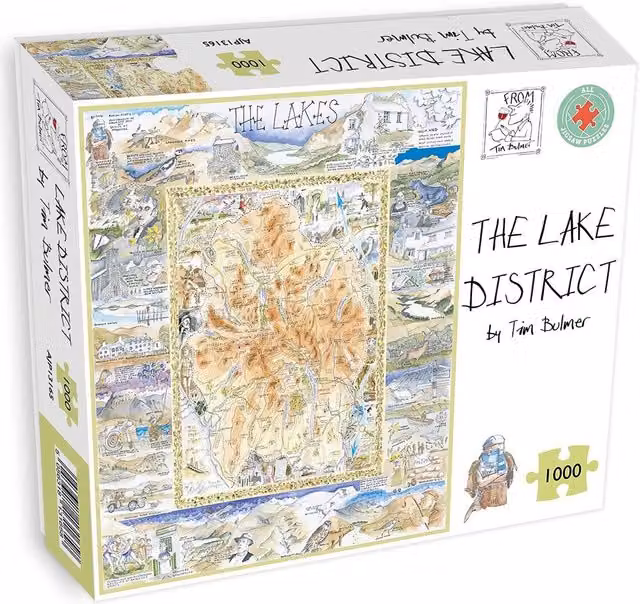 Tim Bulmer Lake District 1000 Piece Jigsaw Puzzle in Yellow and Multicolour