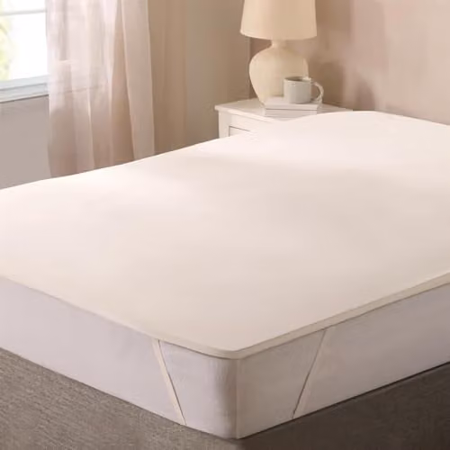 OHS Single Memory Foam Mattress Topper with Washable Zipped Cover, White, W/D/H: 90 x 190 x 2 cm