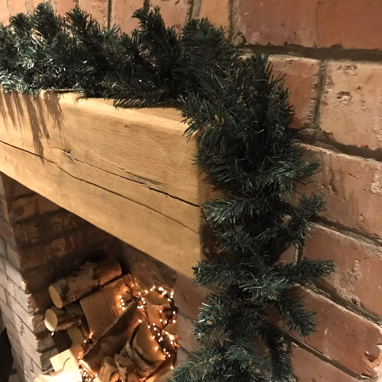Samuel Alexander 2 Pack Plain Green Canadian Pine Christmas Garland – 2