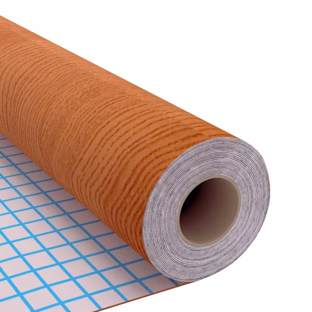 Berkfield Home Self-adhesive PVC Furniture Film, 2 Pack, Light Oak Brown, W: 90 cm x L: 500 cm – 3