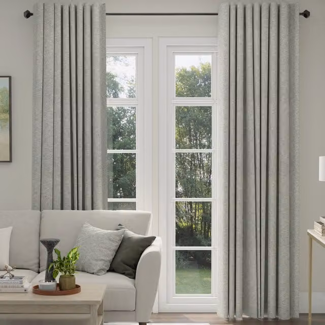 ANTE DECOR Athena Made To Measure Blackout Curtains in Grey