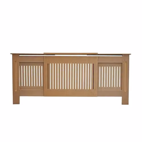 Airwave Adjustable Vertical Line Style Radiator Cover in Unpainted MDF