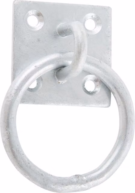 Hiatt Ring on Plate in Silver Galvanised Finish