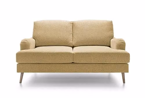 Abakus Direct Harper 2 Seater Sofa in Peanut Brown Smart Chenille Fabric – 1