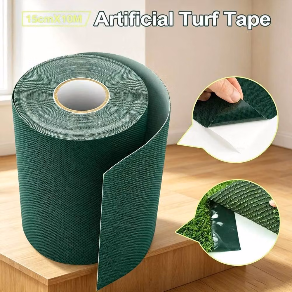 FLAVORA Self Adhesive Artificial Grass in Green, 10m – 2