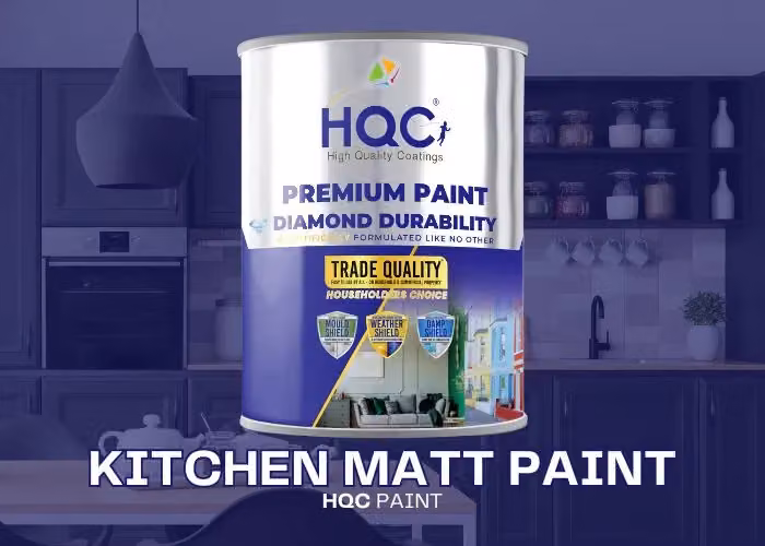 HQC PAINTS Mould Resistant Water Based Matt Kitchen Dispersion Paint, Beige, 5 l – 2