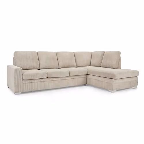 Home Detail Alcott Right-Hand Facing L-Shape Corner Sofa in Mocha Jumbo Cord with Sleeping Function – 2