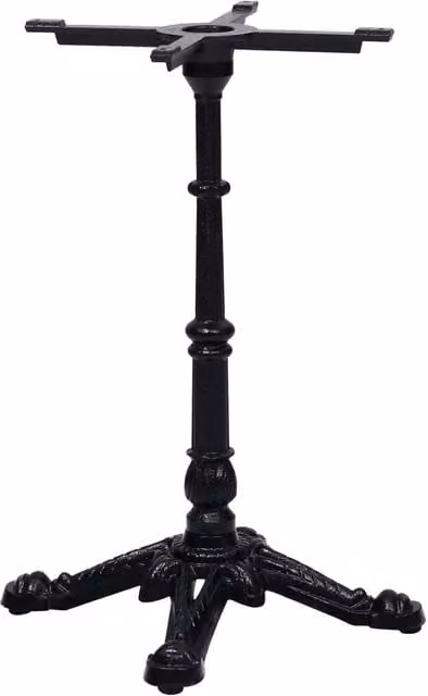 Berkfield Home Bistro Table Leg in Black Cast Iron, W/D/H: 52 x 52 x 72 cm