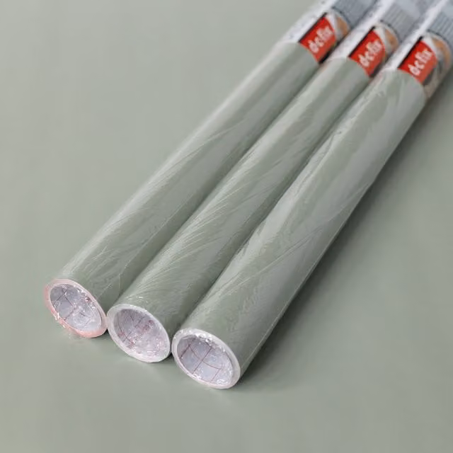 dc fix Matt Sage Green Self Adhesive Vinyl Film for Kitchen Doors and Furniture, Pack of 3, W: 67.5 cm x L: 2 m