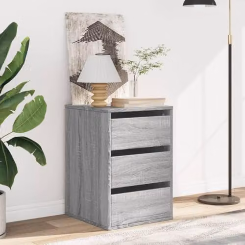vidaXL Corner Chest of Drawers in Grey Sonoma, W/D/H: 40 x 41 x 58 cm – 2
