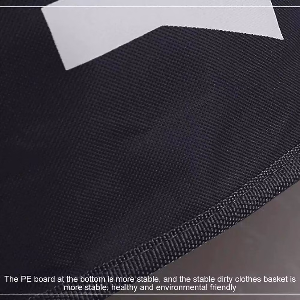 Kelvenix Black Collapsible Laundry Hamper with Handles, Fabric and Aluminium Construction – 4