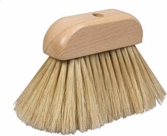Universal Textiles Pure Bristle Cobweb Brush Head with Natural Wood and Multicolour Bristles