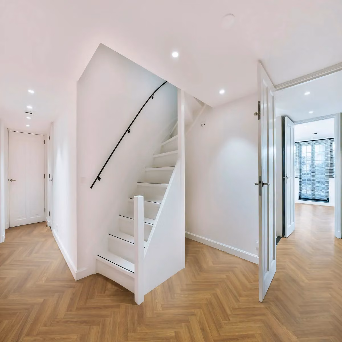 Lotus Brown Herringbone Wood Effect Vinyl Flooring Sheet, Thickness: 3.8 mm, W/D: 300 x 300 cm – 2