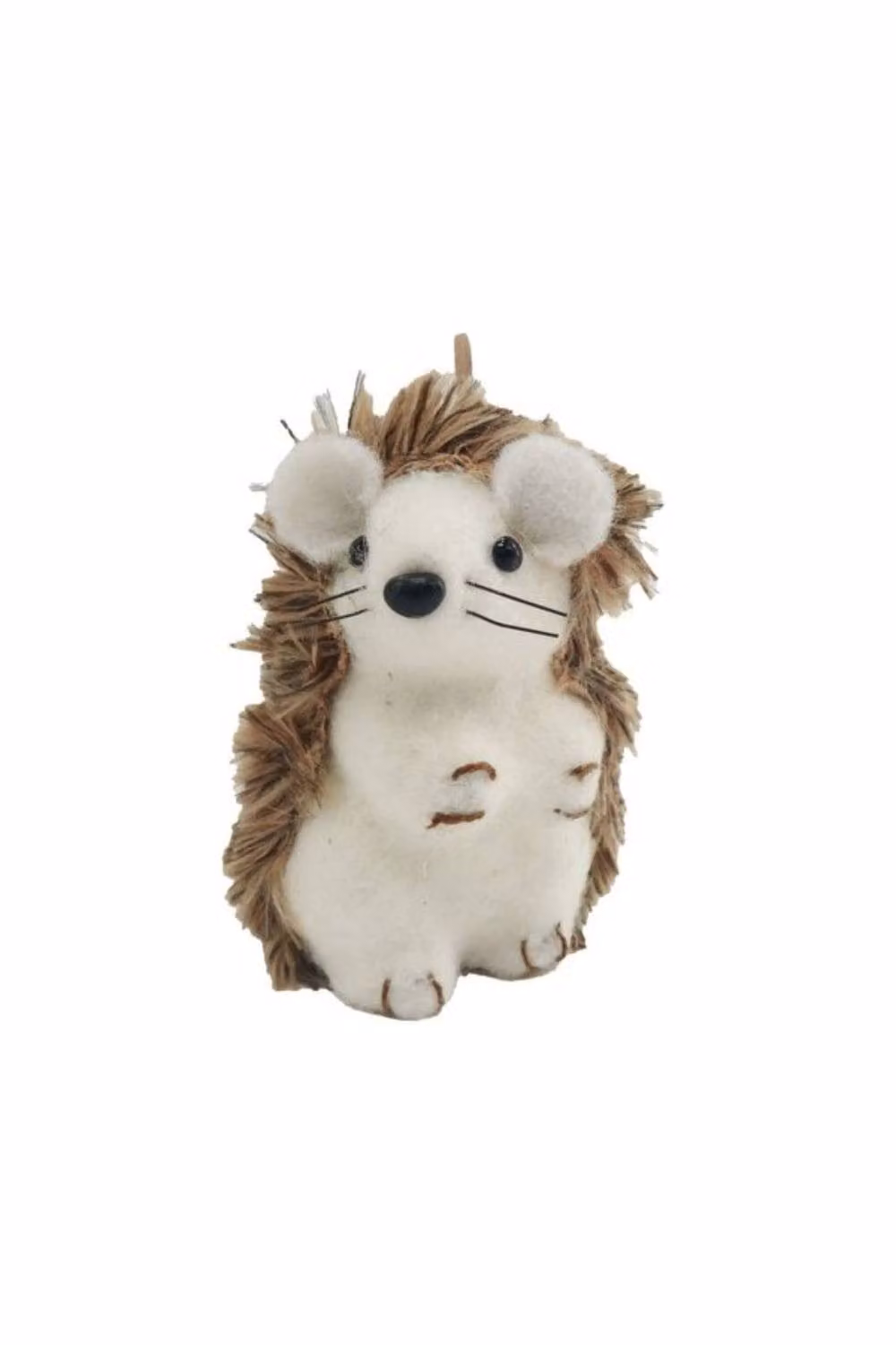 KDMD Brown Sitting Hedgehog Ornament 2 Pack, Height: 9 cm – 2