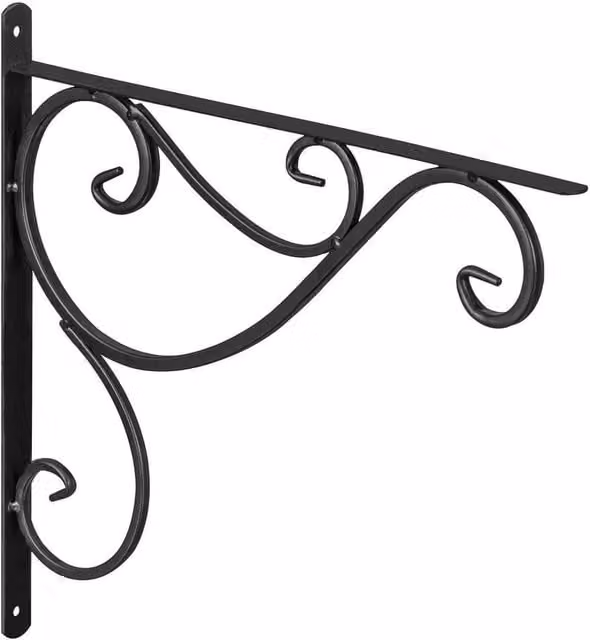 Kelvenix 14-inch Black Novelty Hanging Basket Planter Bracket