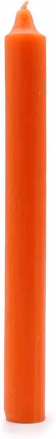 KDMK Handmade Orange Rustic Dinner Candles, Pack of 5