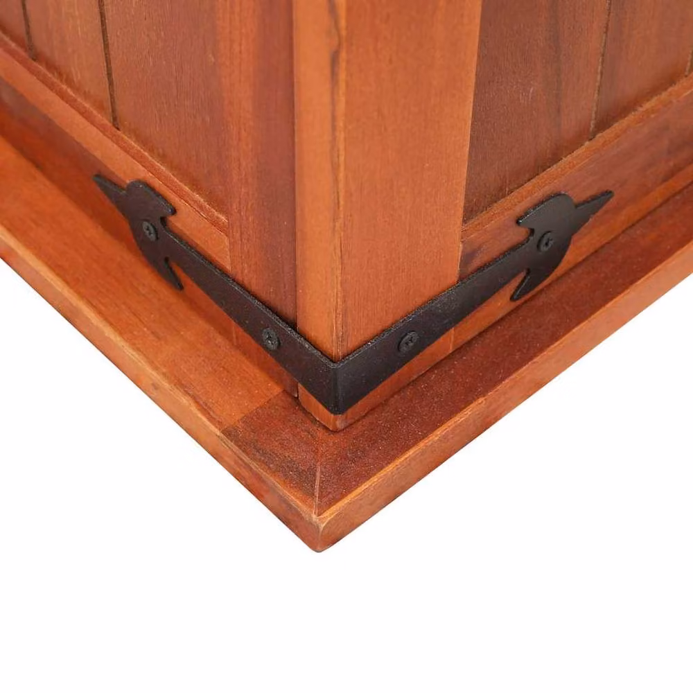 Berkfield Home Storage Chest in Brown Solid Acacia Wood W/D/H: 79 x 34 x 32 cm – 6