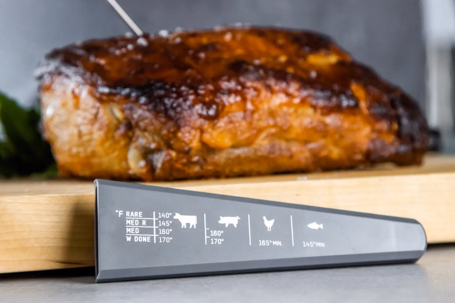 Taylor Pro USB Rechargeable Instant Read Digital Meat Thermometer in Black or Grey, W/D/H: 20.5 x 2.5 x 5.7 cm – 11