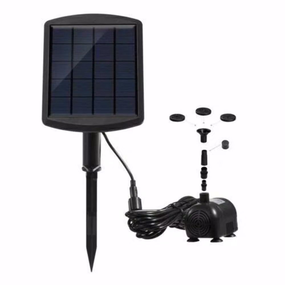 SPETLEK 1.8W Solar Fountain Pump for Garden Ponds, Pools and Aquariums in Black – 3