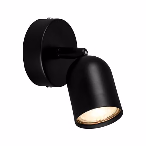 Briloner Modern Black Metal Adjustable Reading Wall Lamp for Living Rooms and Hallways