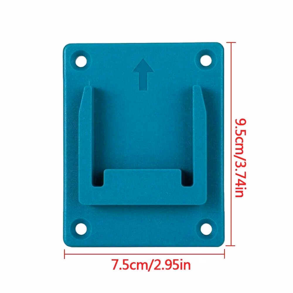 Vogrex 5-Piece Makita LXT Battery and Drill Wall Mount Holders in Turquoise – 2
