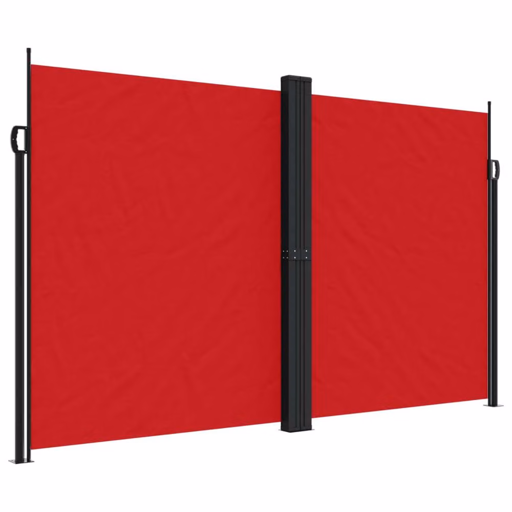 Berkfield Home Red Retractable Side Awning W/H: 200 x 1000 cm – 2
