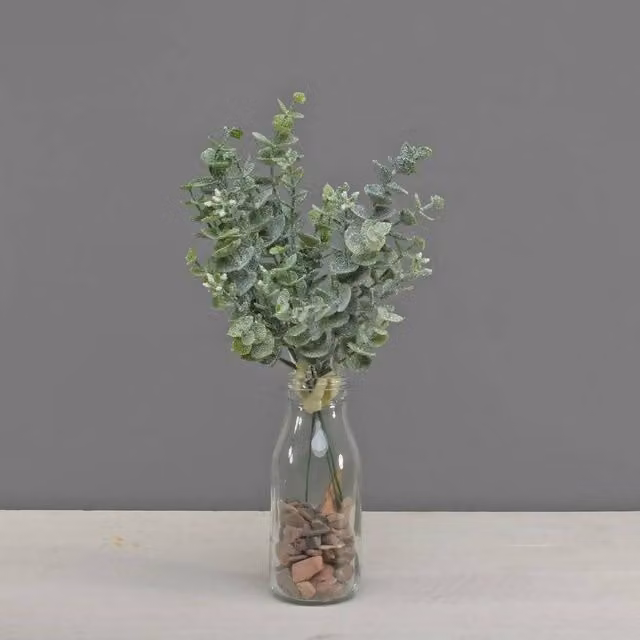 KDMD Eucalyptus Bunch with Frost in Green, 2 Pack