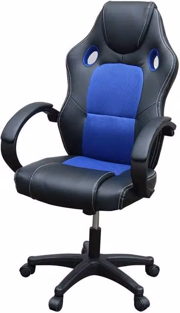 Hinsinc Blue Ergonomic Office Chair with Armrests and 360 Degree Swivel