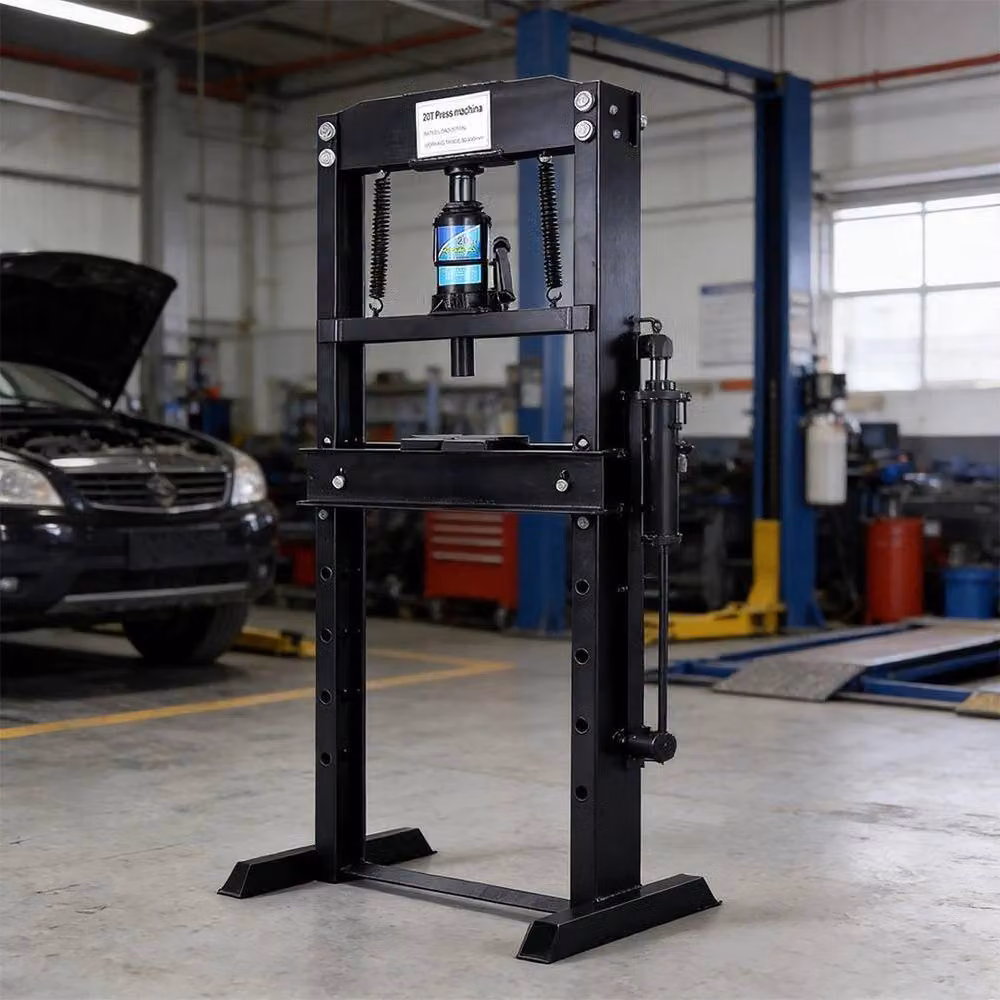 SPETLEK 20 Ton Heavy Duty Hydraulic Steel Workshop Press in Black – 4