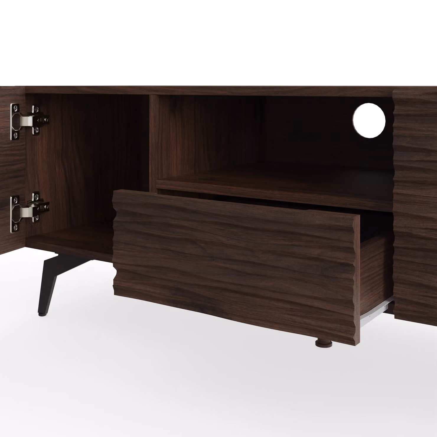 GFW Bantham Modern TV Cabinet in Brown Walnut Wood – 3