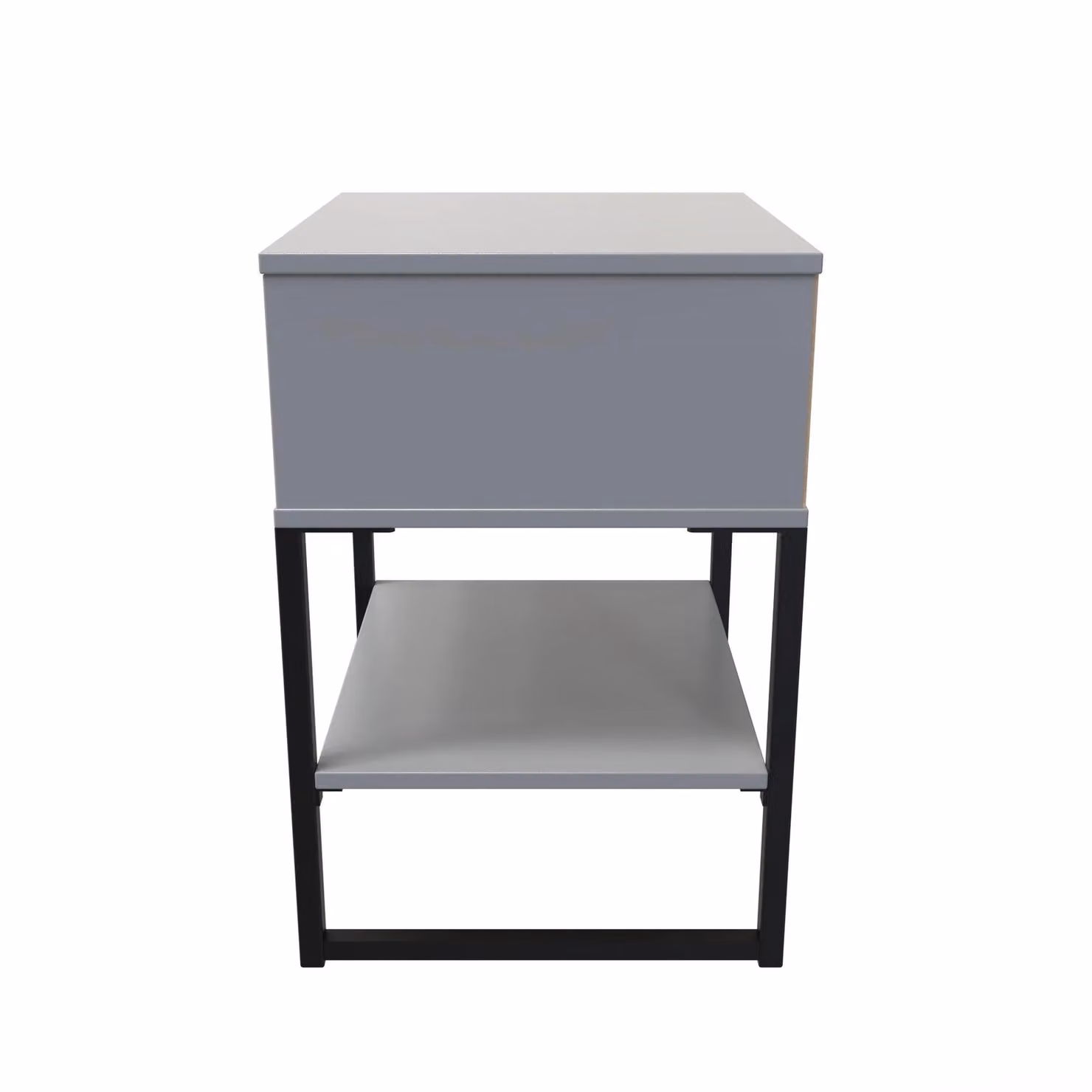 Ready Assembled 2 U Madrid Double Open Unit in Dark Grey – 2