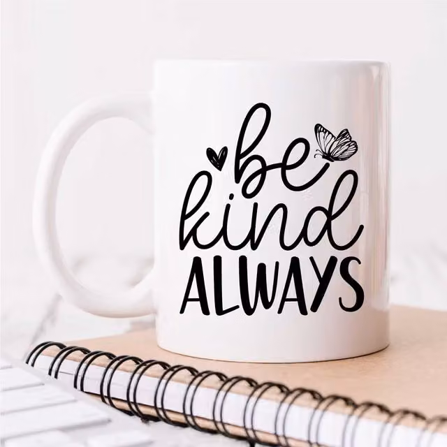 60 SECOND MAKEOVER Be Kind Always Ceramic Mug in White – 1