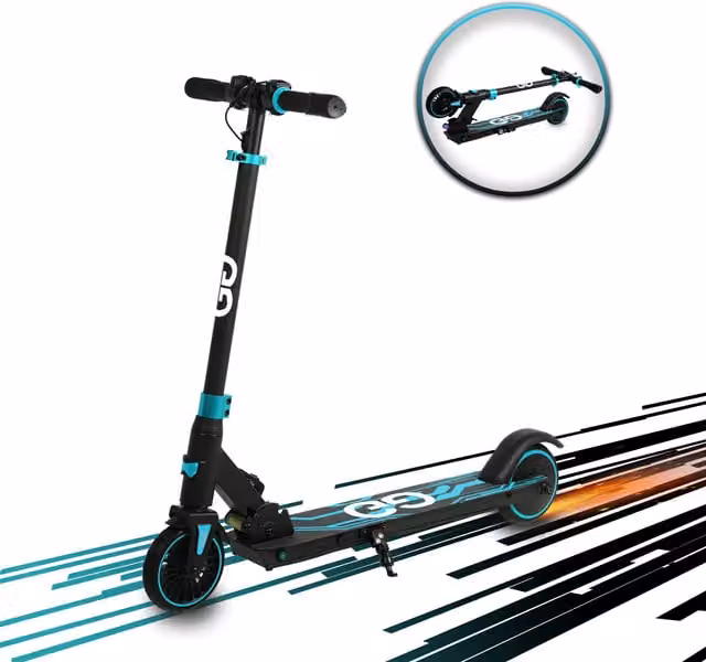 Gift Gadgets Midnight Blue X2 Electric Scooter for Teenagers 8-16 Years Old