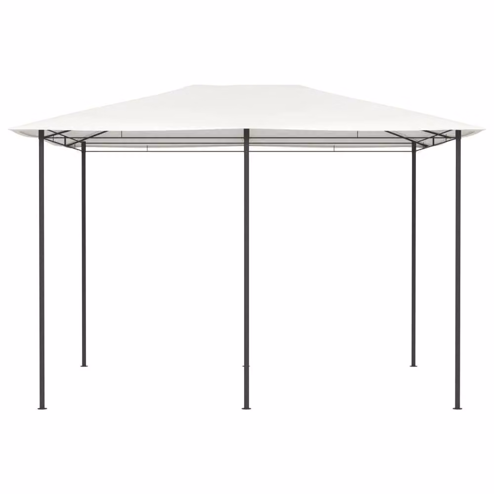 Berkfield Home Hip Roof Gazebo in Beige and White, W: 400 cm, D: 300 cm, H: 260 cm – 2