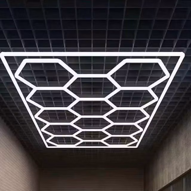 Kelvenix White Honeycomb LED Ceiling Panel Lighting for Garage, Workshop and Car Detailing – 1