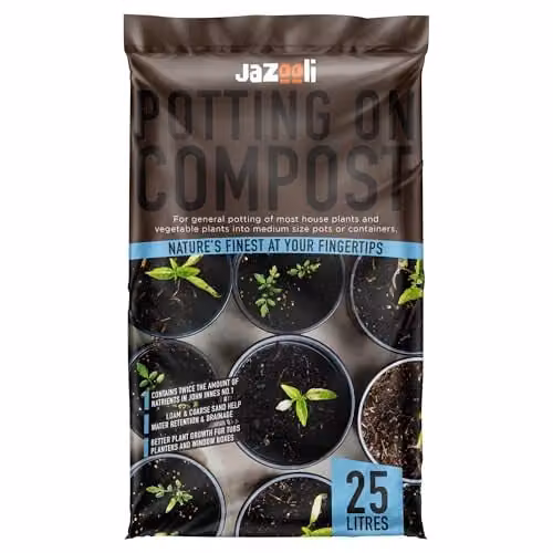 Jazooli Loam Based Houseplant Compost, 25L Nutrient Rich Potting Soil for Indoor Plants, Herbs and Seedlings – 1