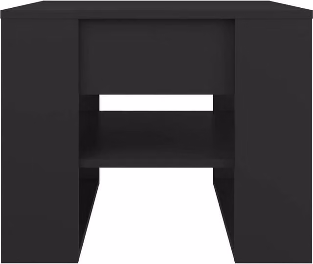 Berkfield Home Modern Black Decorative Coffee Table, W/D/H: 55.5 x 55 x 45 cm