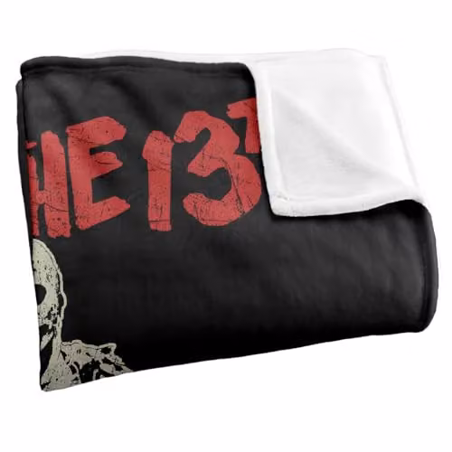 Warner Bros. Friday The 13th Chchch Ahahah Super Soft Fleece Throw Blanket, Multicolour, W: 152 cm, D: 127 cm – 2